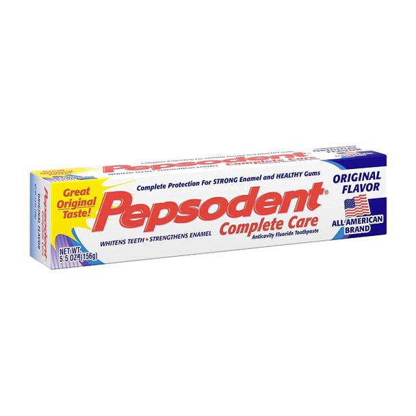 Pepsodent Complete Care Anticavity Fluoride Toothpaste Original Flavor 5.5 Oz By Pepsodent