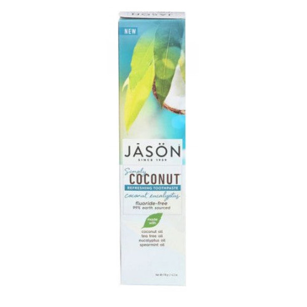 Refreshing Toothpaste Coconut Eucalyptus 4.2 Oz By Jason Natural Products