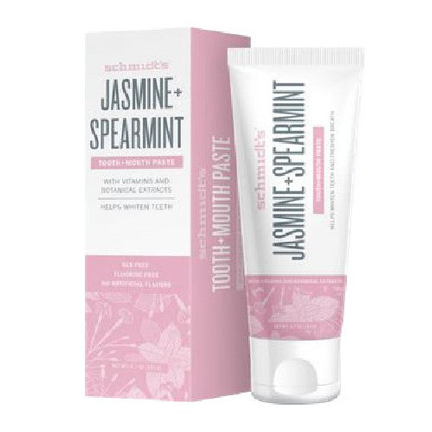 Toothpaste Jasmine Spearmint 4.7 Oz By Schmidt's Deodorant