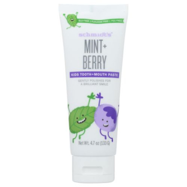 Mint Berry Kids Toothpaste 4.7 Oz By Schmidt's Deodorant