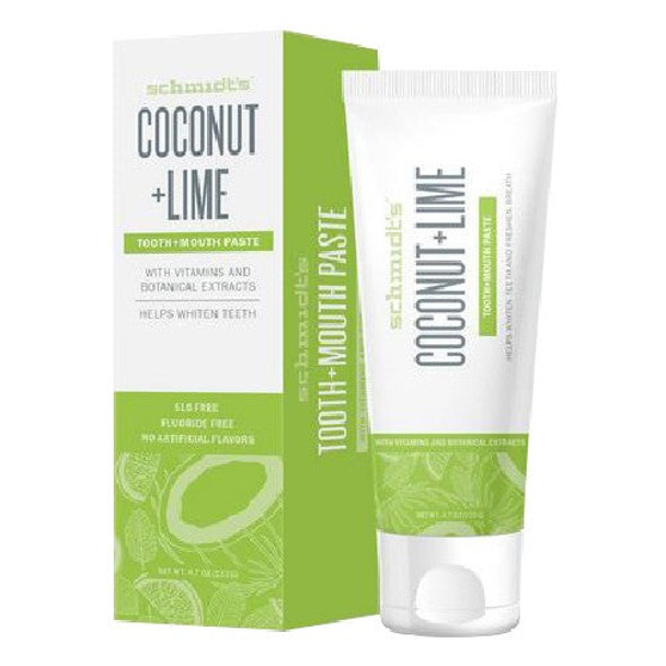 Toothpaste Coconut Lime 4.7 Oz By Schmidt's Deodorant