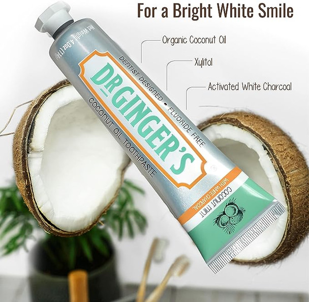 Coconut Oil Toothpaste 4 Oz By Dr.Ginger's