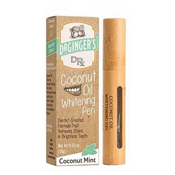 Coconut Oil Teeth Whitening Gel Pen .35 Oz By Dr.Ginger's