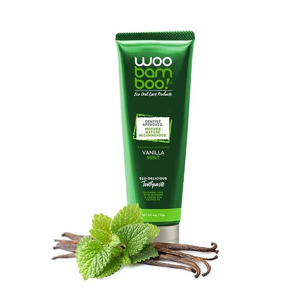 Vanilla Mint Toothpaste 4 Oz By Woo Bamboo