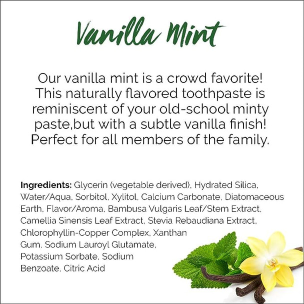 Vanilla Mint Toothpaste 4 Oz By Woo Bamboo