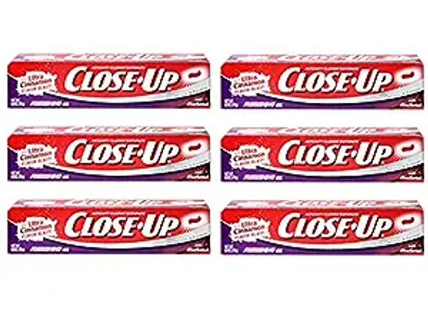 Close-Up Cinnamon Red Gel Anticavity Fluoride Toothpaste 6 oz By Close-Up