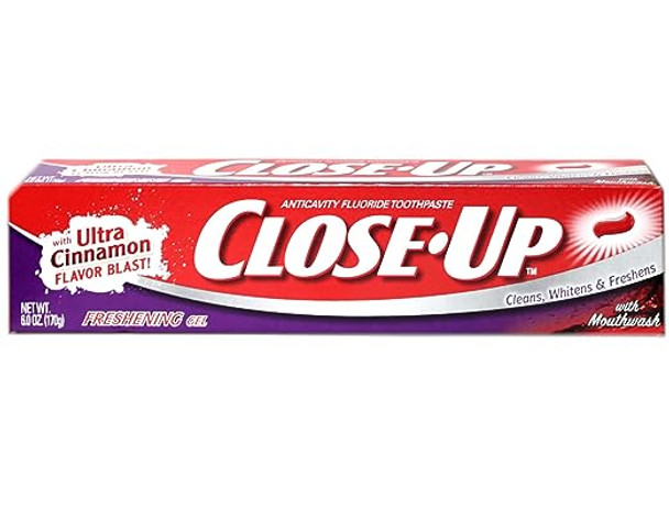 Close-Up Cinnamon Red Gel Anticavity Fluoride Toothpaste 6 oz By Close-Up