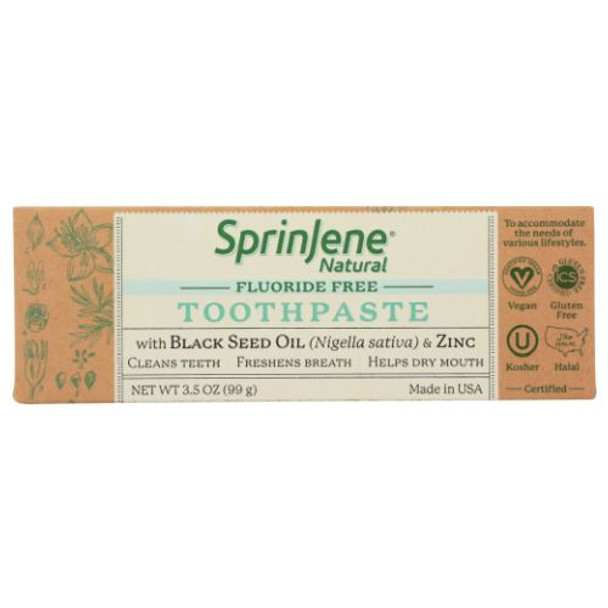 Fluoride Free Toothpaste 3.5 Oz By Sprinjene