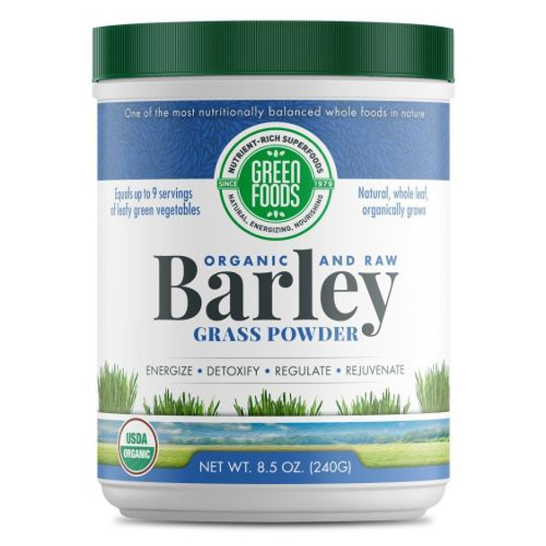 Organic Barley Grass Powder 8.5 Oz By Green Foods Corporation