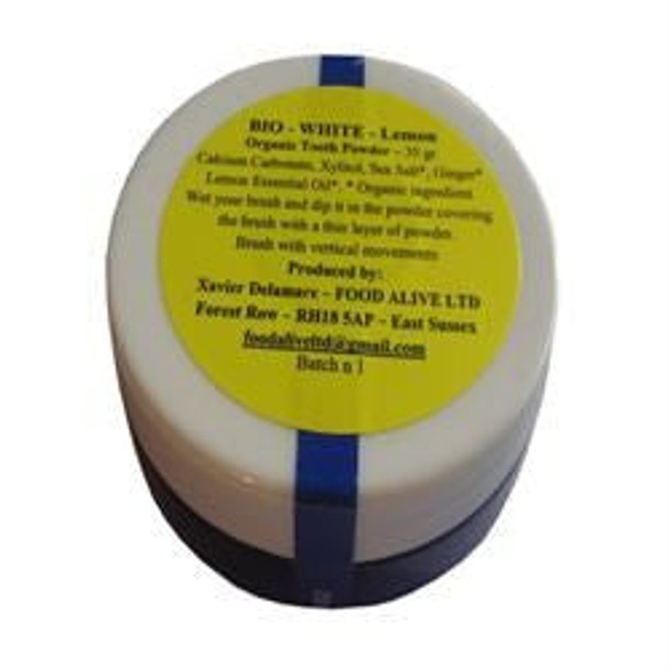Bio-White Organic Tooth Powder Lemon 35 g