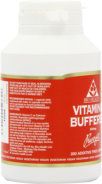 Bio Health Buffered Vitamin C 500mg 200 Capsule