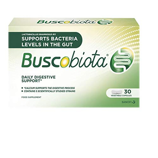BuscoBiota Digestive Supplement Multi-Strain Good Bacteria and Calcium - Daily Digestive Support