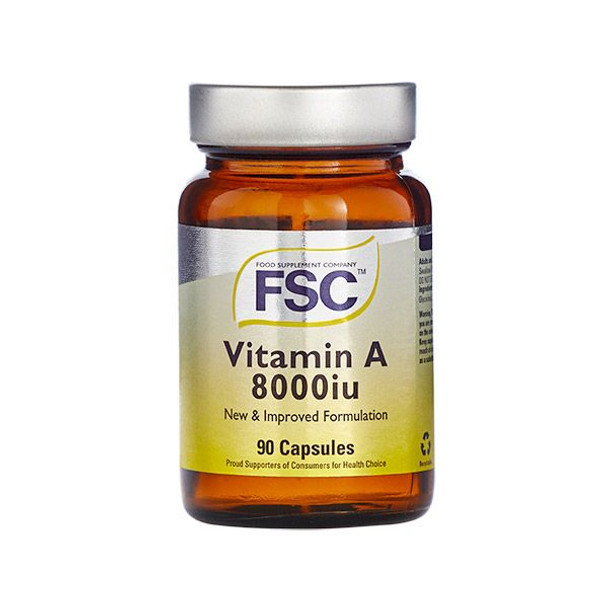 Food Supplement Company FSC Vitamin A 8000iu 90 Capsule