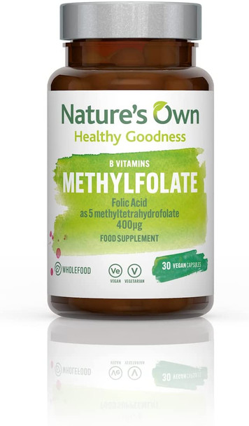 Natures Own Methylfolate Folic Acid 400ug 30 Capsule