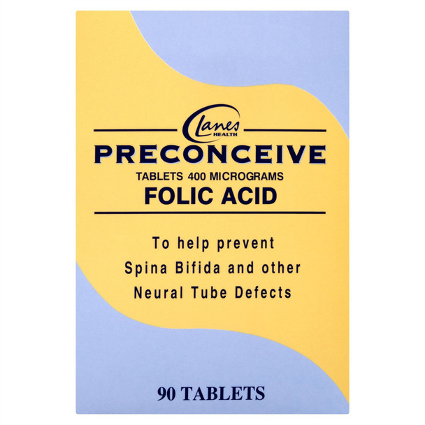 Preconceive Lanes Health Folic Acid Tablets 90 Tablets