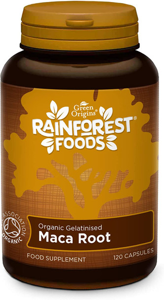 Rainforest Foods Organic Maca Root 5:1 120 Capsule