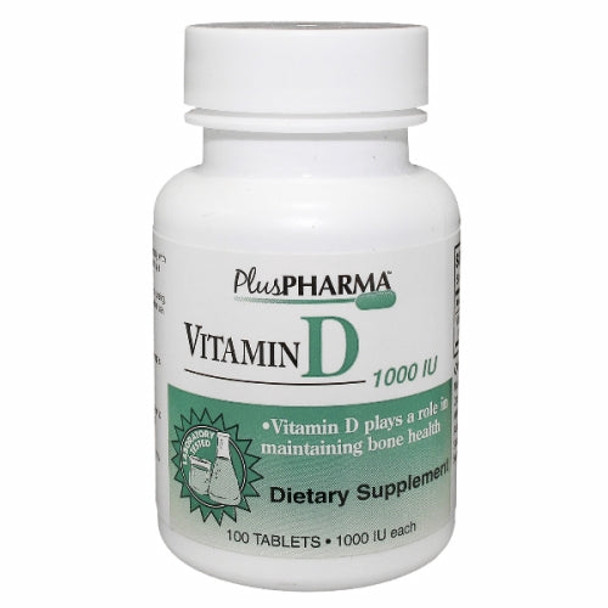 Vitamin D 1000 IU 100 Tabs By Plus Pharma