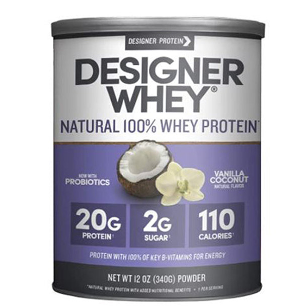 Designer Whey Protein Powder Vanilla Coconut 12 Oz By Designer Whey
