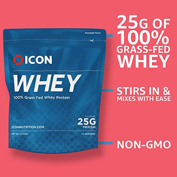 ICON Nutrition 100% Whey Protein 2.27kg Strawberry Milkshake