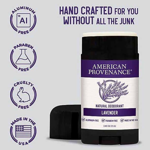 Lavender Deodorant Travel Size .5 Oz By American Provenance