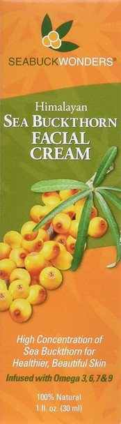 Sea Buckthorn Facial Cream 1 oz By Seabuck Wonders