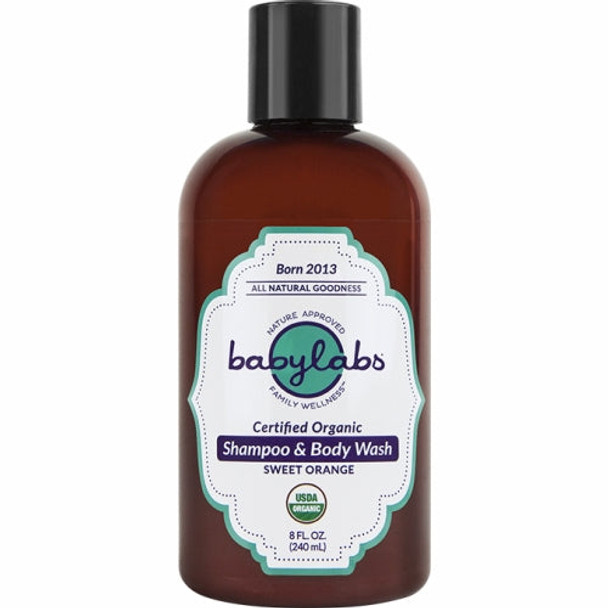 Organic Baby Shampoo & Wash Orange 8 Oz By BayLabs