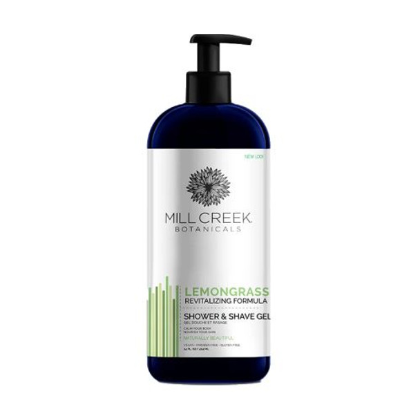 Shower & Shave Gel Lemongrass 14 Oz By Mill Creek Botanicals