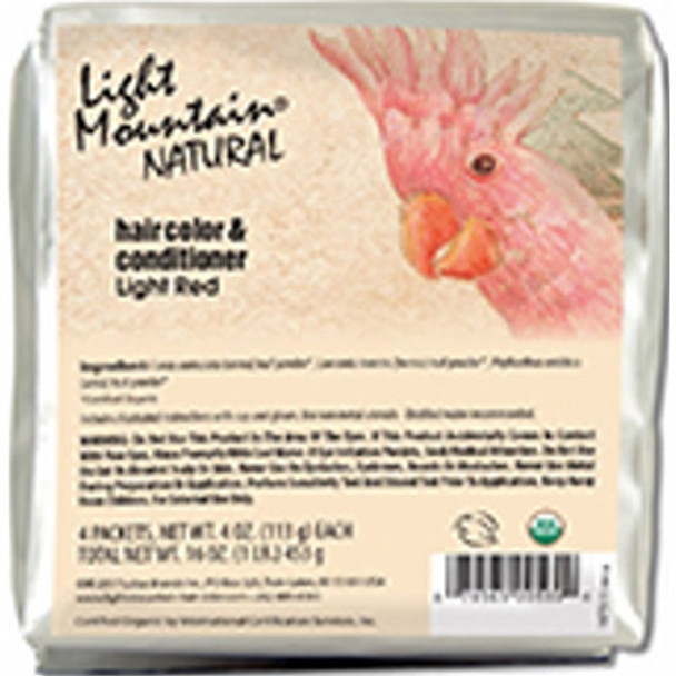 Natural Hair Color & Conditioner Light Red 16 Oz By Light Mountain