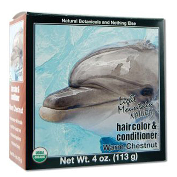 Narural Hair Color & Conditioner Warm Chestnut 4 Oz By Light Mountain