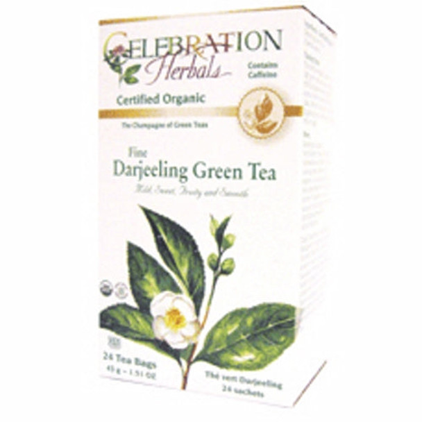 Green Tea Darjeeling 24 Bags By Celebration Herbals