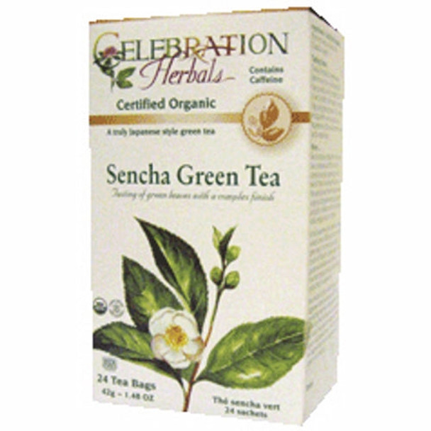 Organic Sencha Green Tea 24 Bags By Celebration Herbals