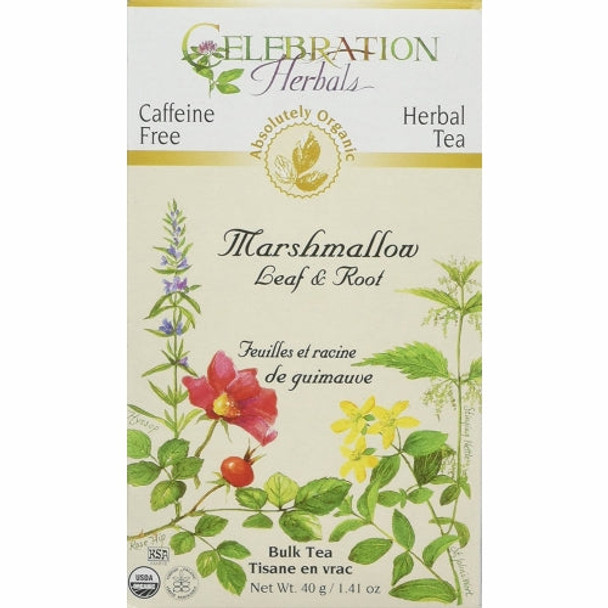 Organic Marshmallow Leaf & Root Tea 40 grams By Celebration Herbals Organic Marshmallow Leaf & Root Tea 40 grams By Celebration Herbals