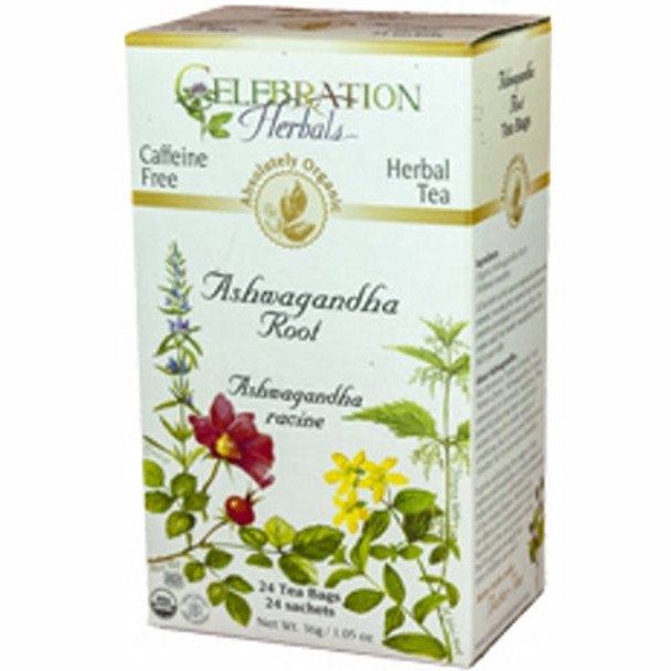 Organic Ashwagandha Root 24 Bags By Celebration Herbals