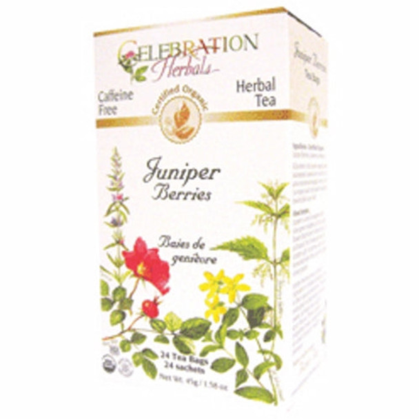 Organic Juniper Berries Tea 24 Bags By Celebration Herbals