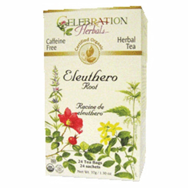 Organic Ginseng Eleuthero Root Tea 24 Bags By Celebration Herbals