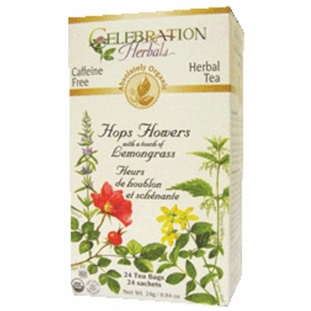 Organic Hops Flowers Tea 24 Bags By Celebration Herbals