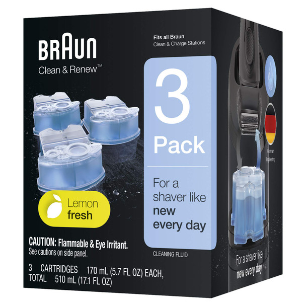 Braun Replacement Cartridges for Electric Shaver, Pack of 3