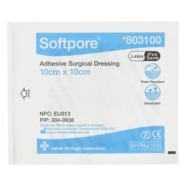 Softpore Dressing 10 X 10cm 803100  Pack Of 50