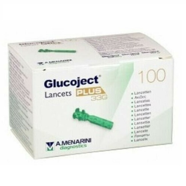 Glucoject Lancets Plus 33g 100s