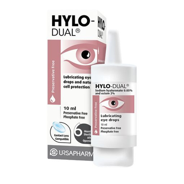 Hylo-dual eye drops