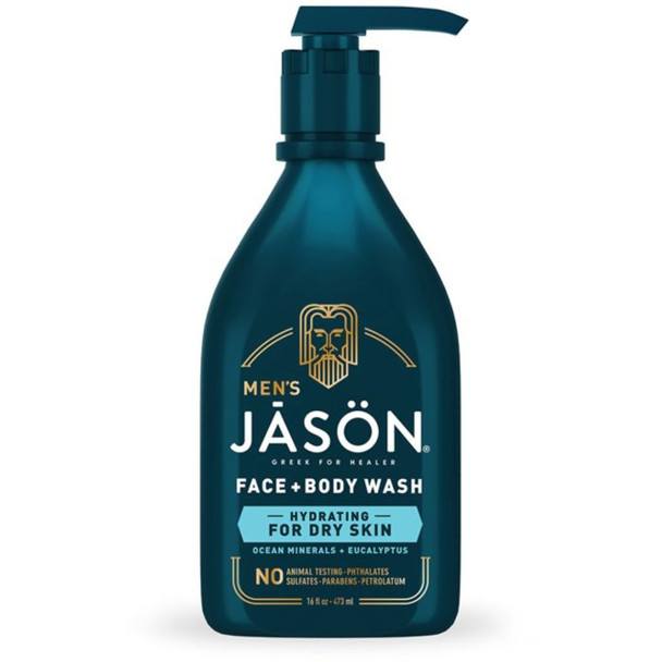 JASON Men's Hydrating Face & Body Wash - 473ml