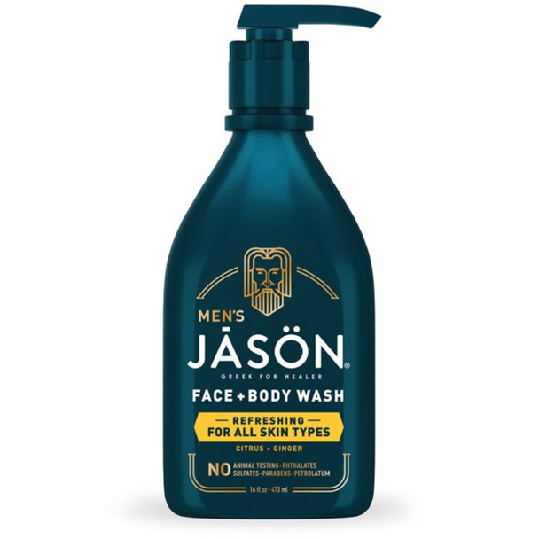 JASON Men's Refreshing Face & Body Wash - 473ml