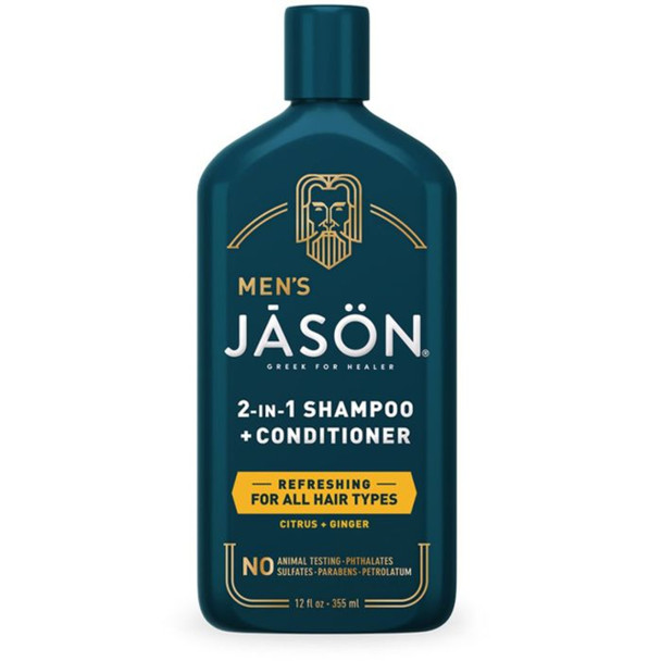 JASON Men's Refreshing 2-in-1 Shampoo & Conditioner - 355ml