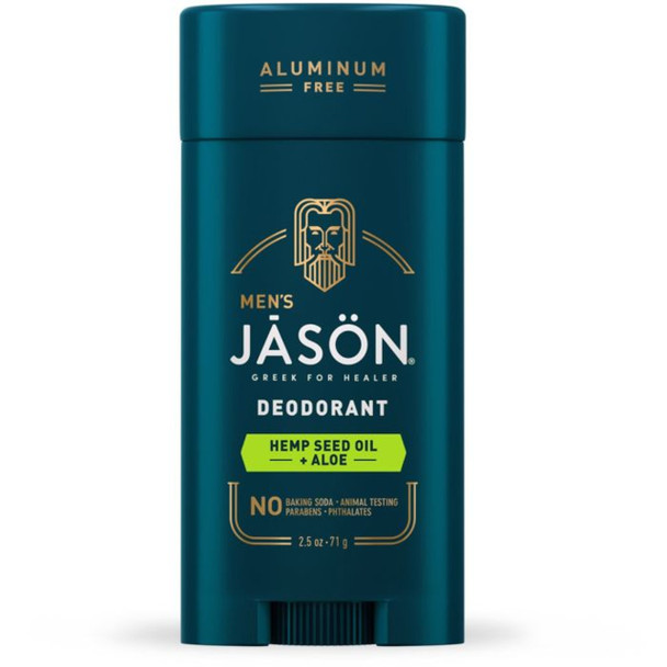 JASON Men's Deodorant Stick (Hemp Seed Oil & Aloe) - 71g