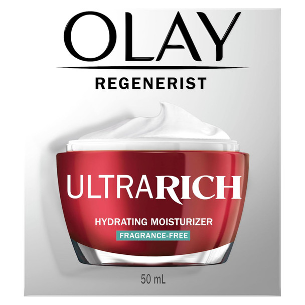 Olay Regenerist Ultra Rich Fragrance Free Hydrating Moisturizer 1.7 oz 500 ML