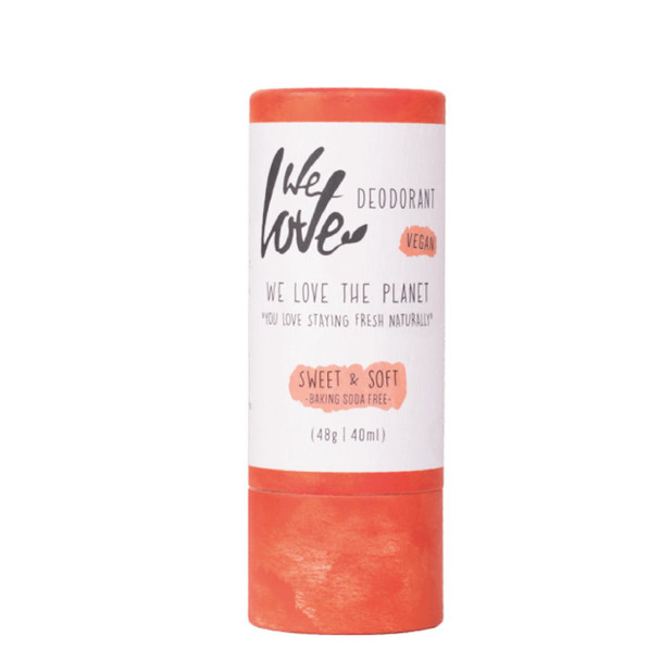 We Love The Planet Natural Vegan Deodorant Stick (Sweet & Soft) - 48g