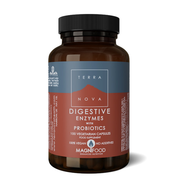 Terranova Digestive Enzymes with Microflora - 100 capsules