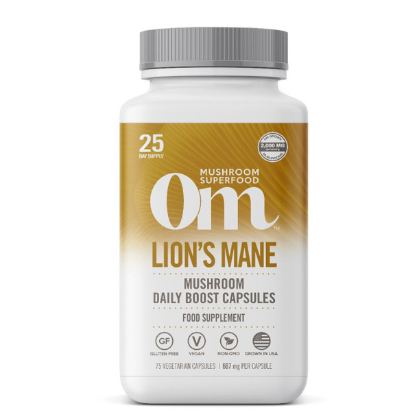 Om Organic Mushroom Nutrition Lion's Mane - 75 capsules