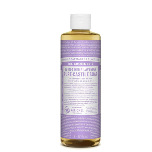 Dr Bronner's Organic Lavender Liquid Soap - 473ml