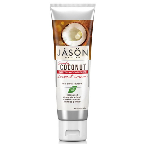 JASON Simply Coconut Whitening Toothpaste Coconut Cream - 119g